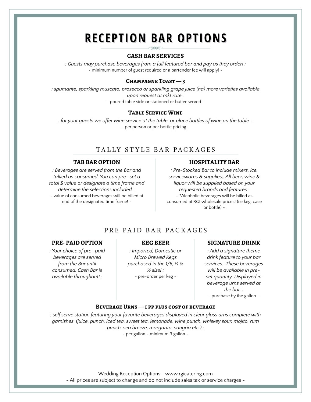 Bartenders Bartenders