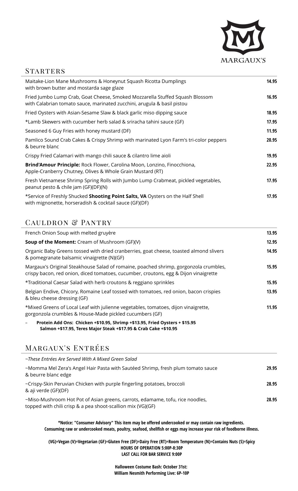 Our Menu