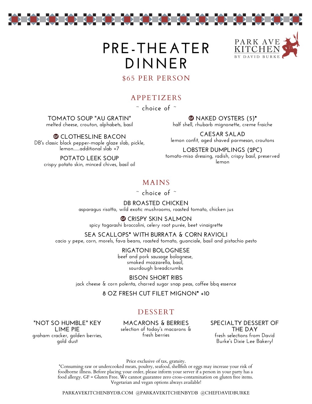 Pre Theater Menu NYC Park Ave Kitchen By David Burke pre-theater-menu-nyc-park-ave-kitchen-by-david-burke