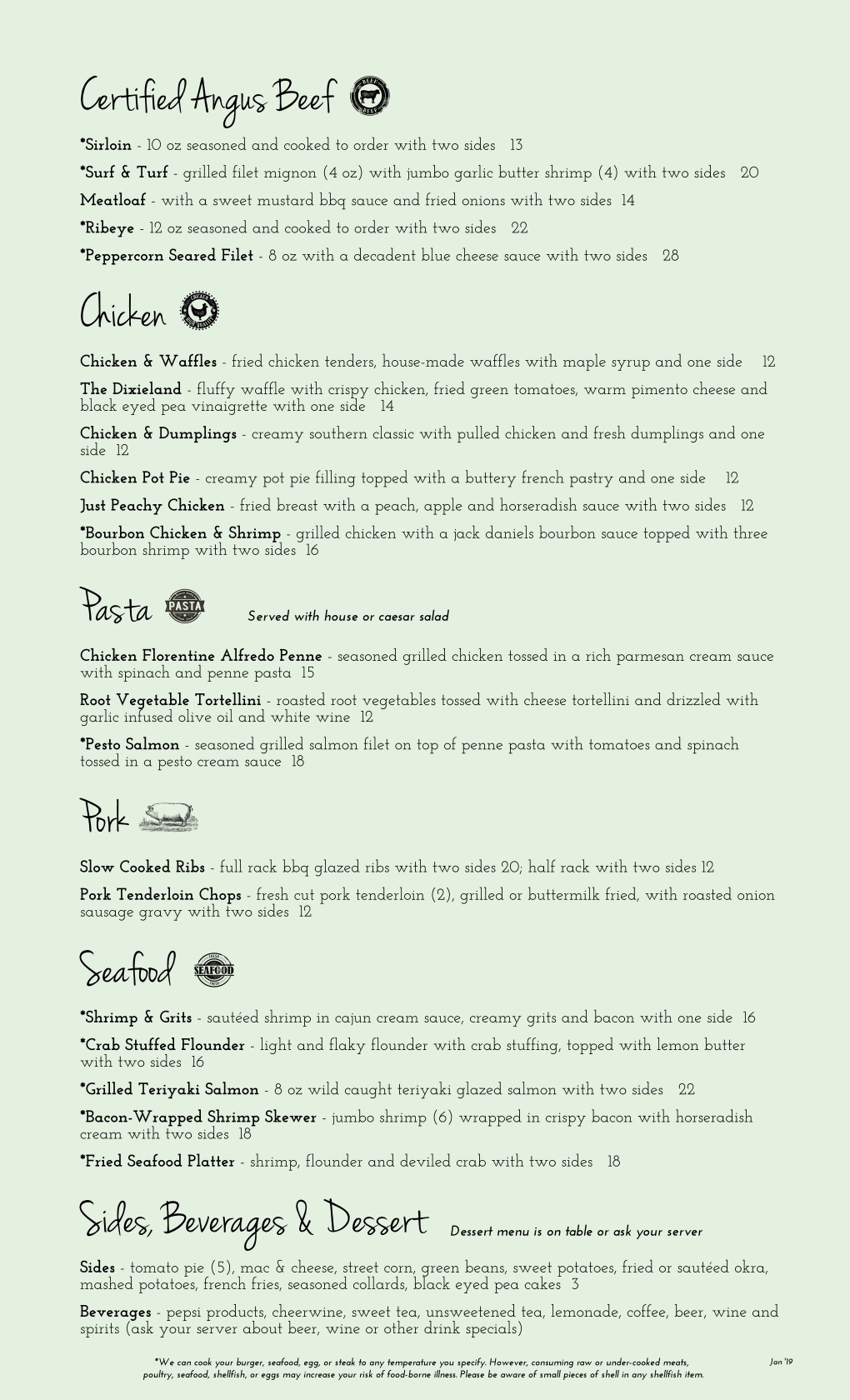 Menus Ccr